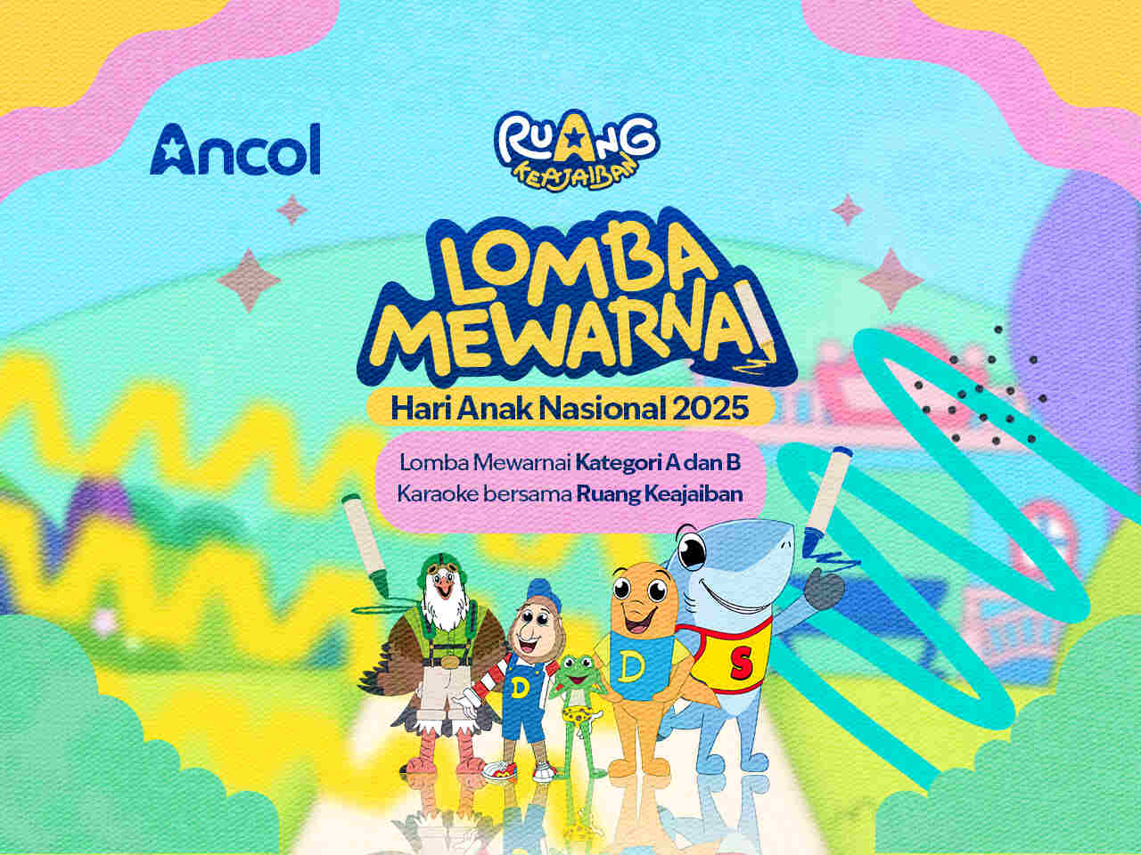 Lomba Mewarnai Memperingati Hari Anak Nasional 2025 di Ancol